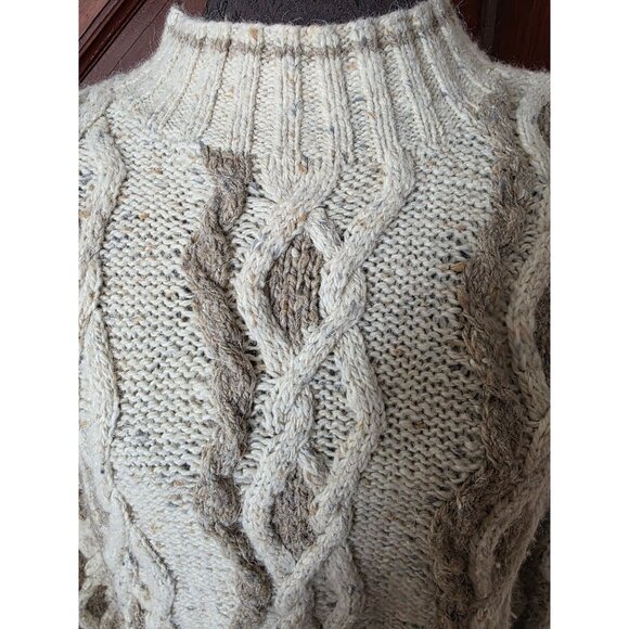 Vintage Moda International Cable Knit Wool Sweater - Picture 2 of 8